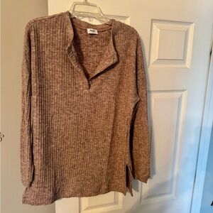 Amalli Talli Ribbed Henley Shirt